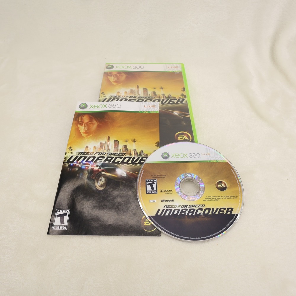 Need for Speed Undercover Xbox 360 EA Games Racing Street Driving 2008 NTSC